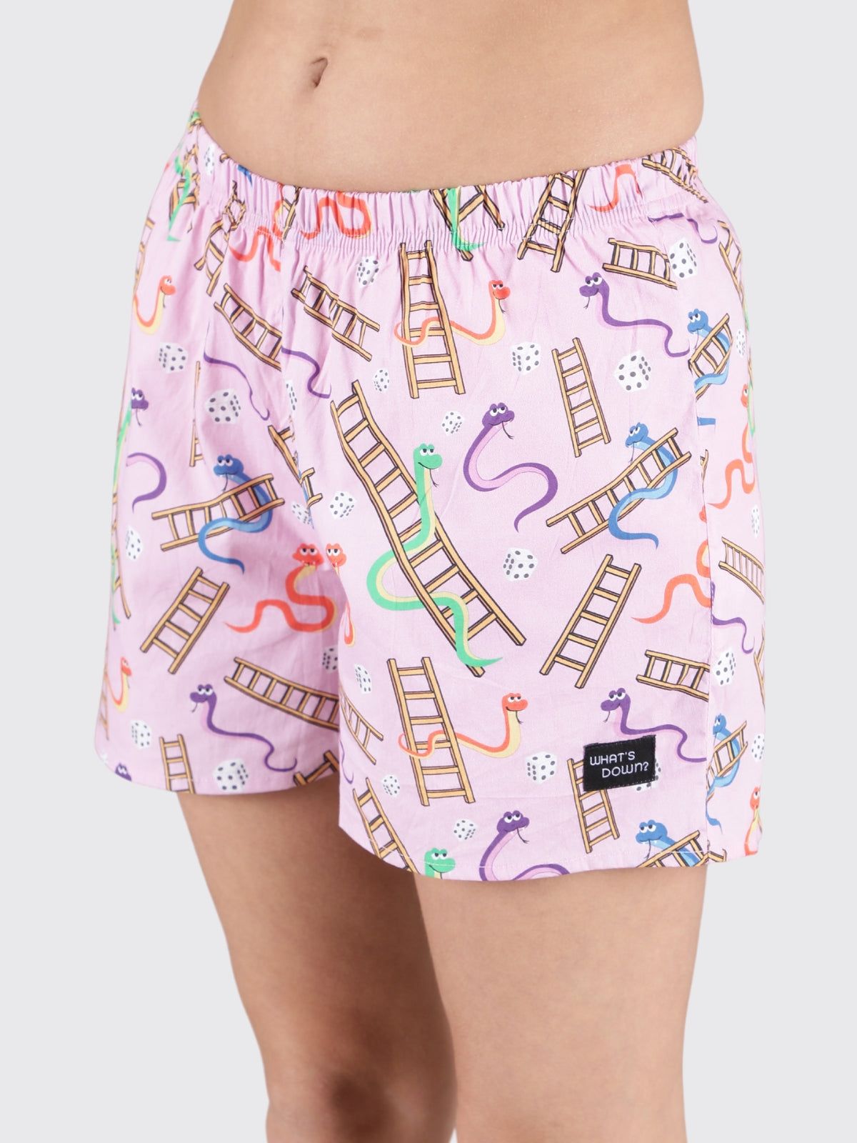 Pink Snakes & Lads Womens Boxers