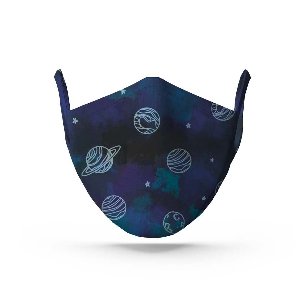 Blue Galaxy Face Mask