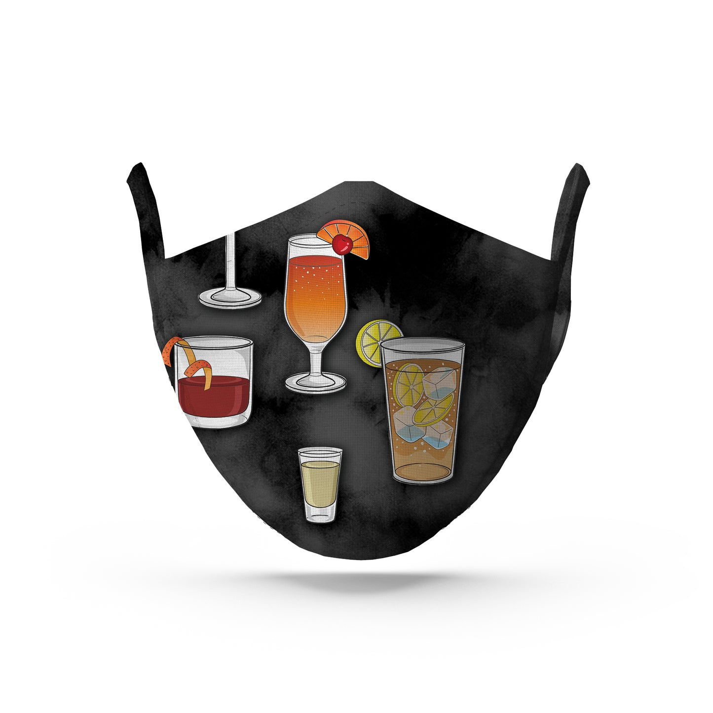 Grey Cocktail Face Mask