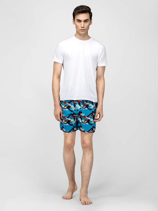 Blue Camo Mens Boxers