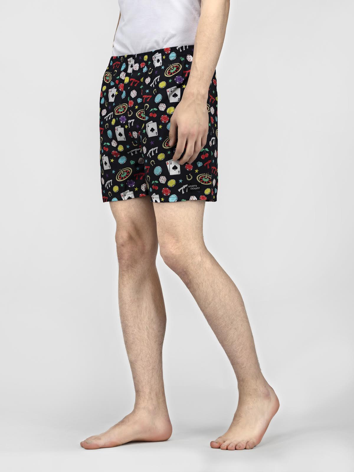 Black Casino Mens Boxers