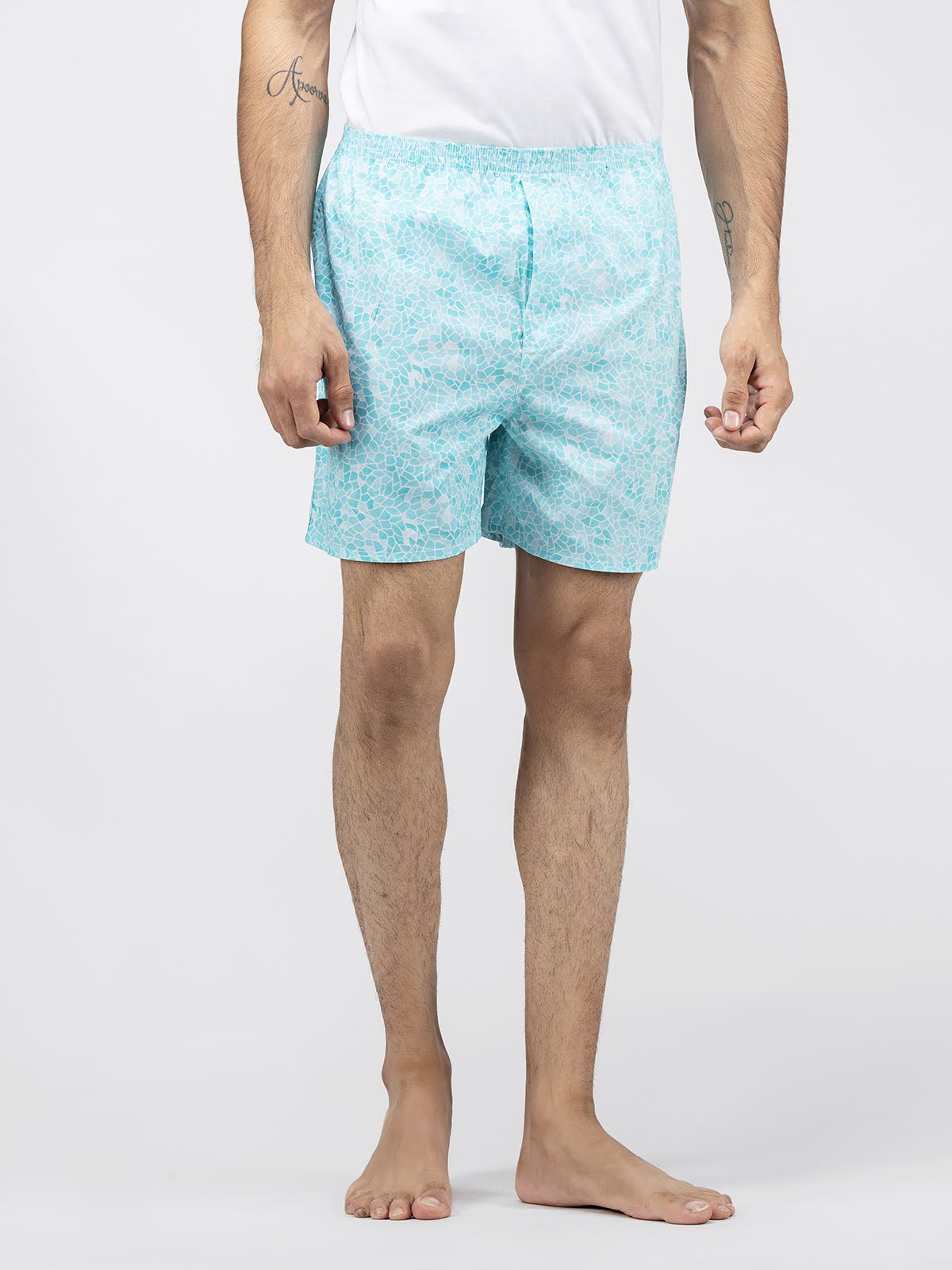 Blue Mosaic Mens Boxers