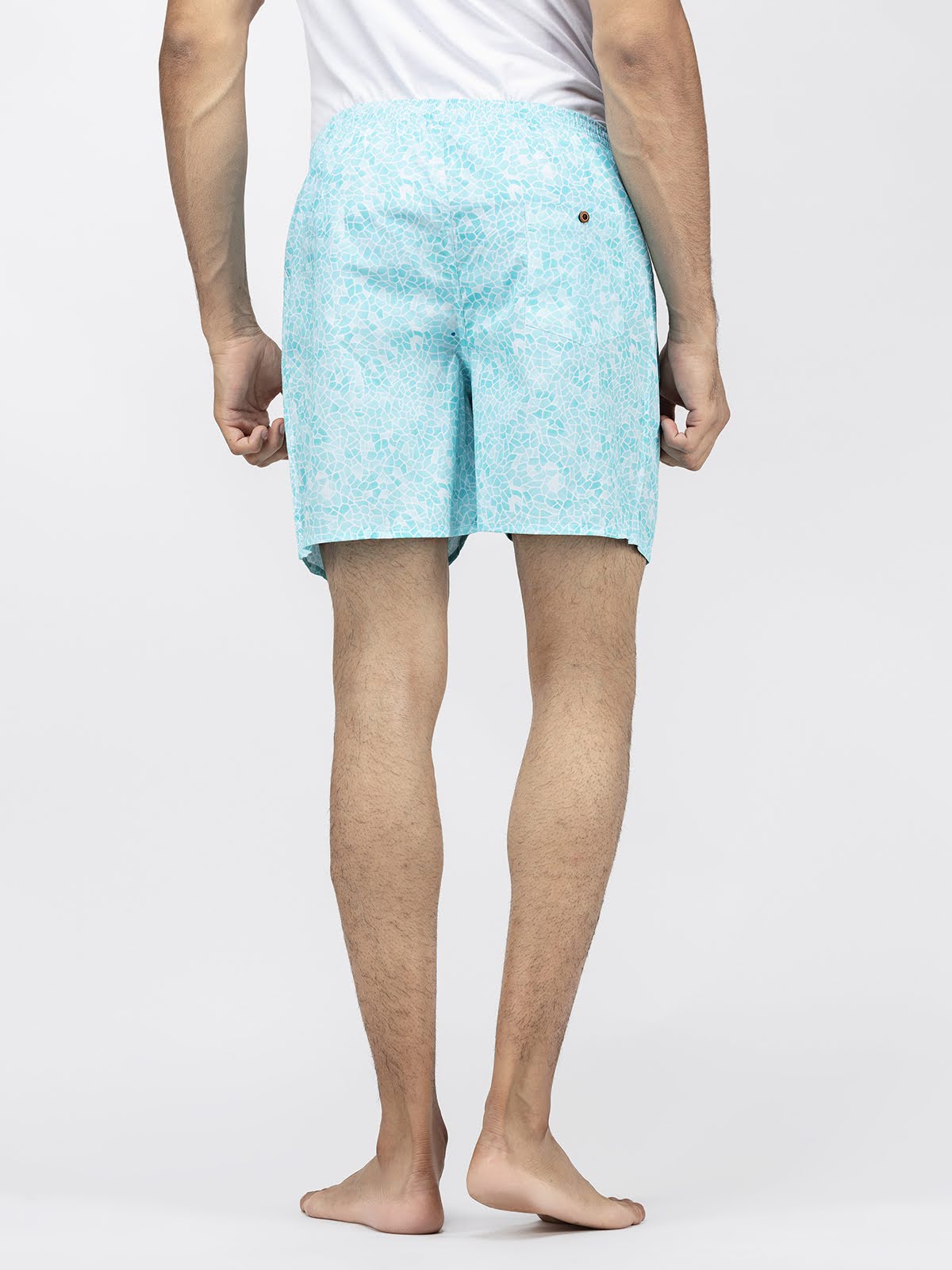 Blue Mosaic Mens Boxers
