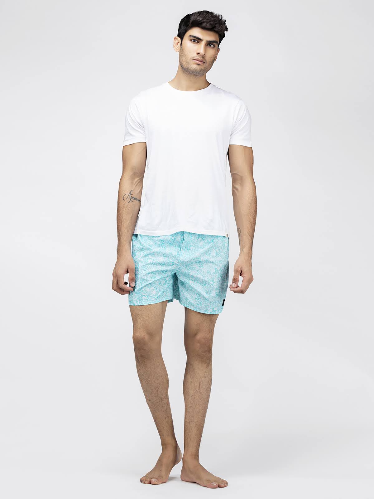 Blue Mosaic Mens Boxers