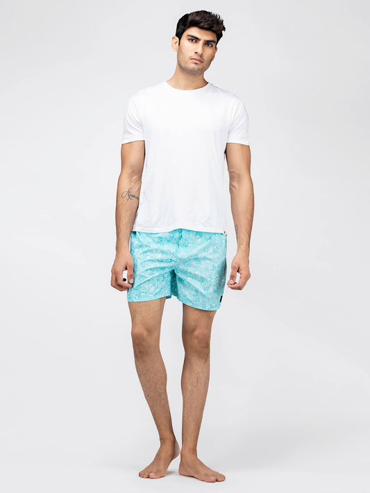 Blue Mosaic Mens Boxers