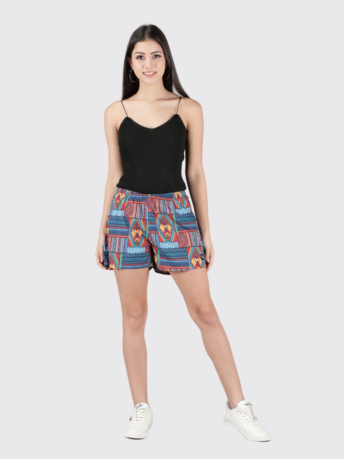 Multicolour Aztec Womens Boxers
