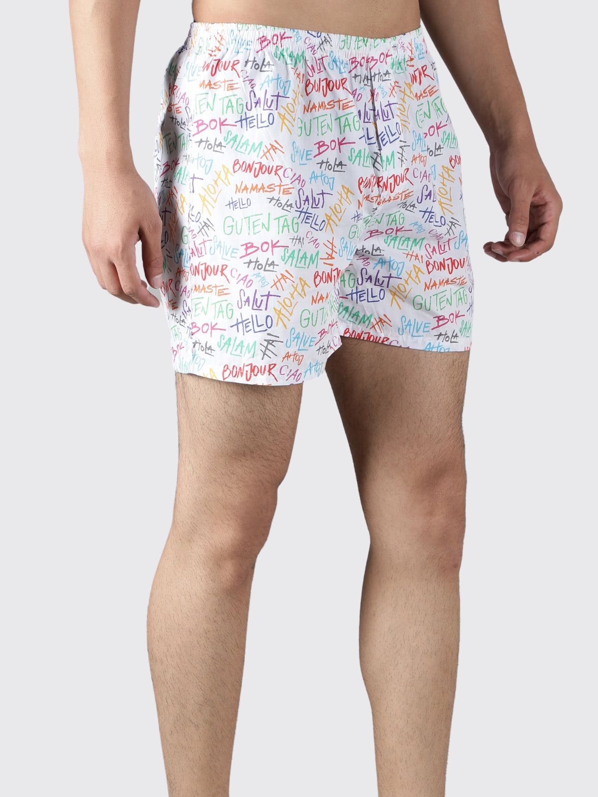 White Hello It's Me Mens Boxers