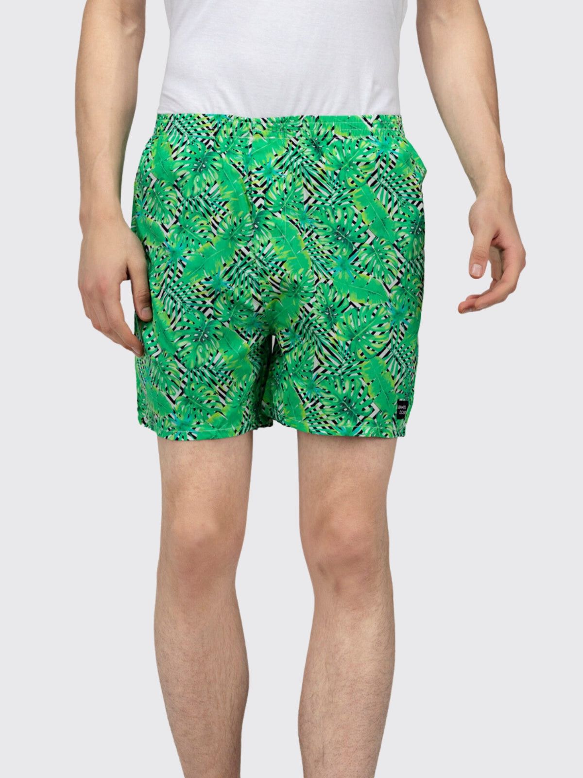 Green Tropical Mens Boxers