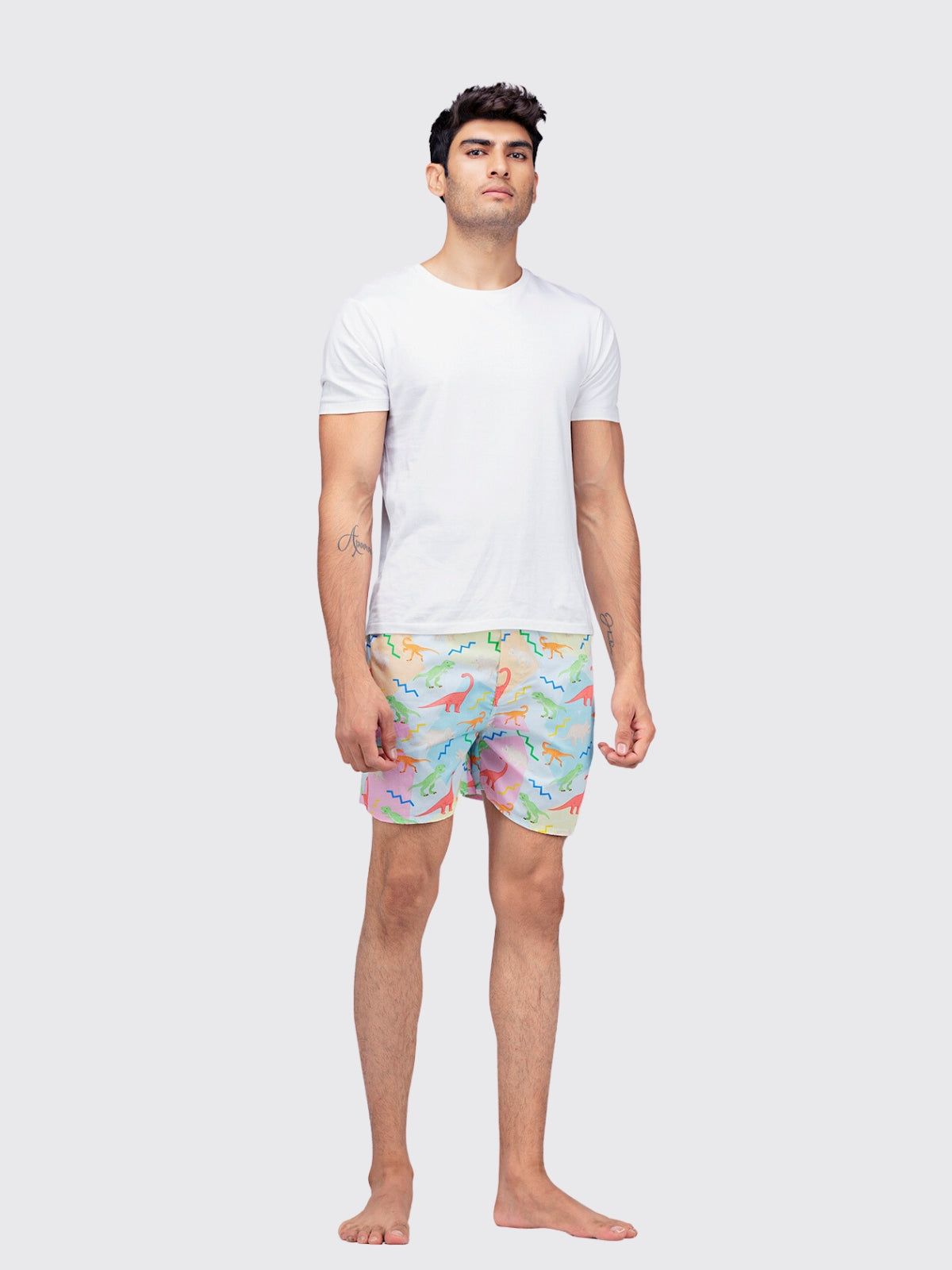 Multicolour Dino Mens Boxers