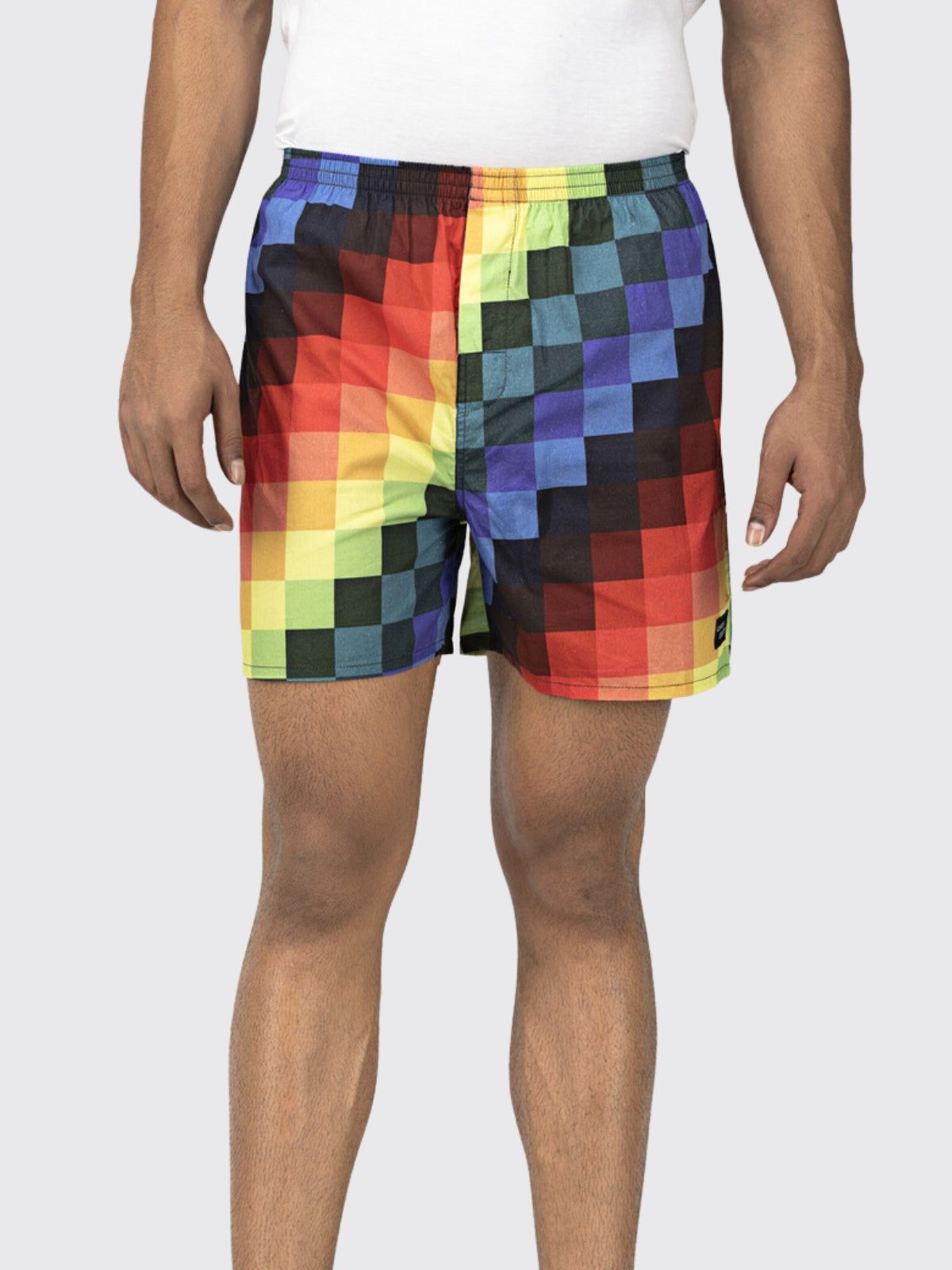 Multicolour Pixels Mens Boxers