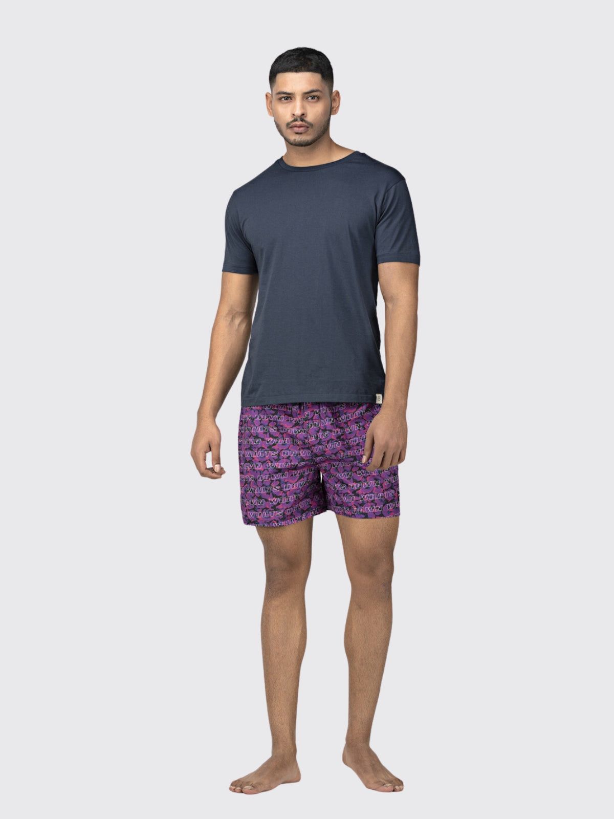 Purple Camo Mens Boxers