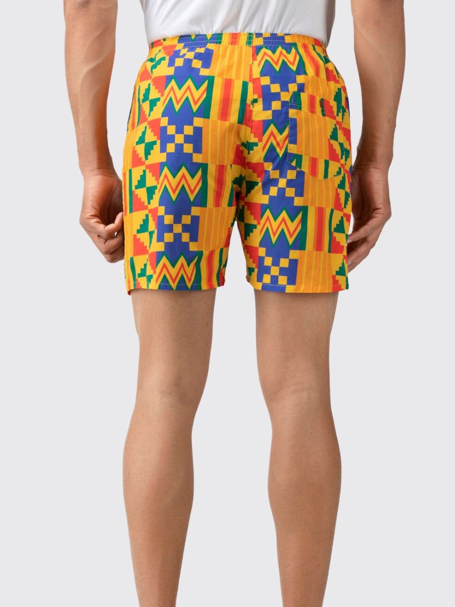 Yellow Tribal Mens Boxers