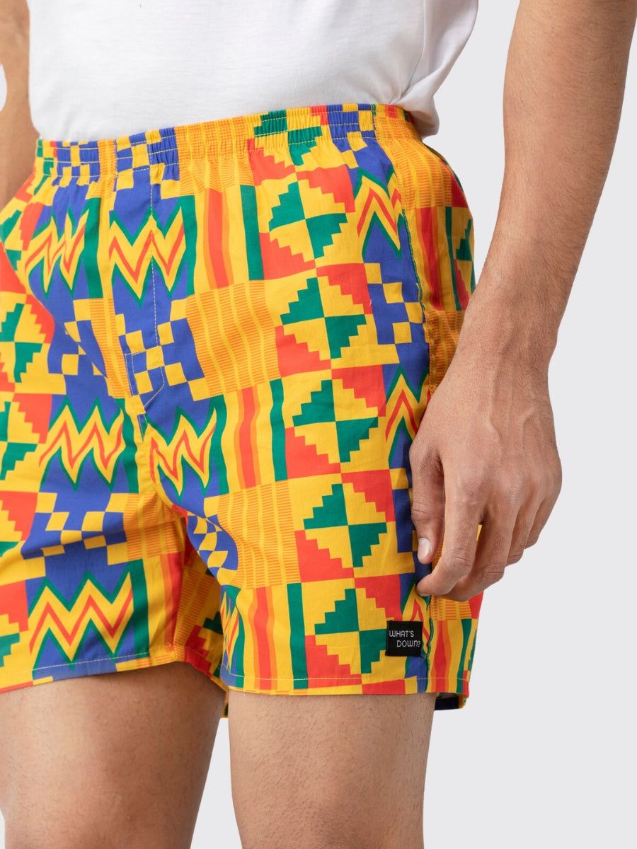 Yellow Tribal Mens Boxers