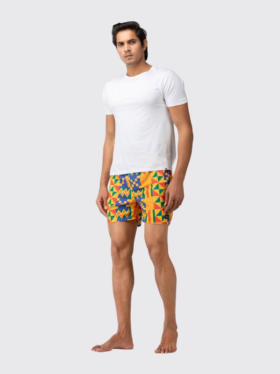 Yellow Tribal Mens Boxers