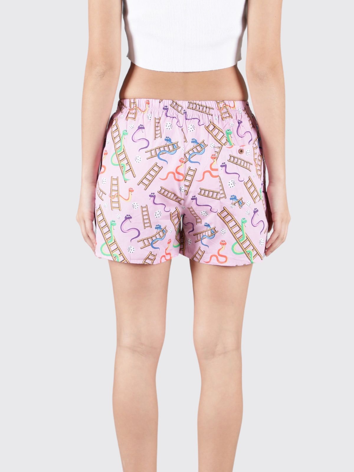 Pink Snakes & Lads Womens Boxers