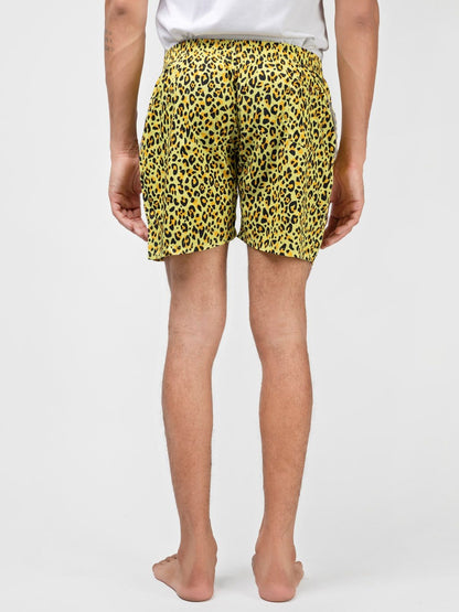Yellow Leopard Mens Boxers