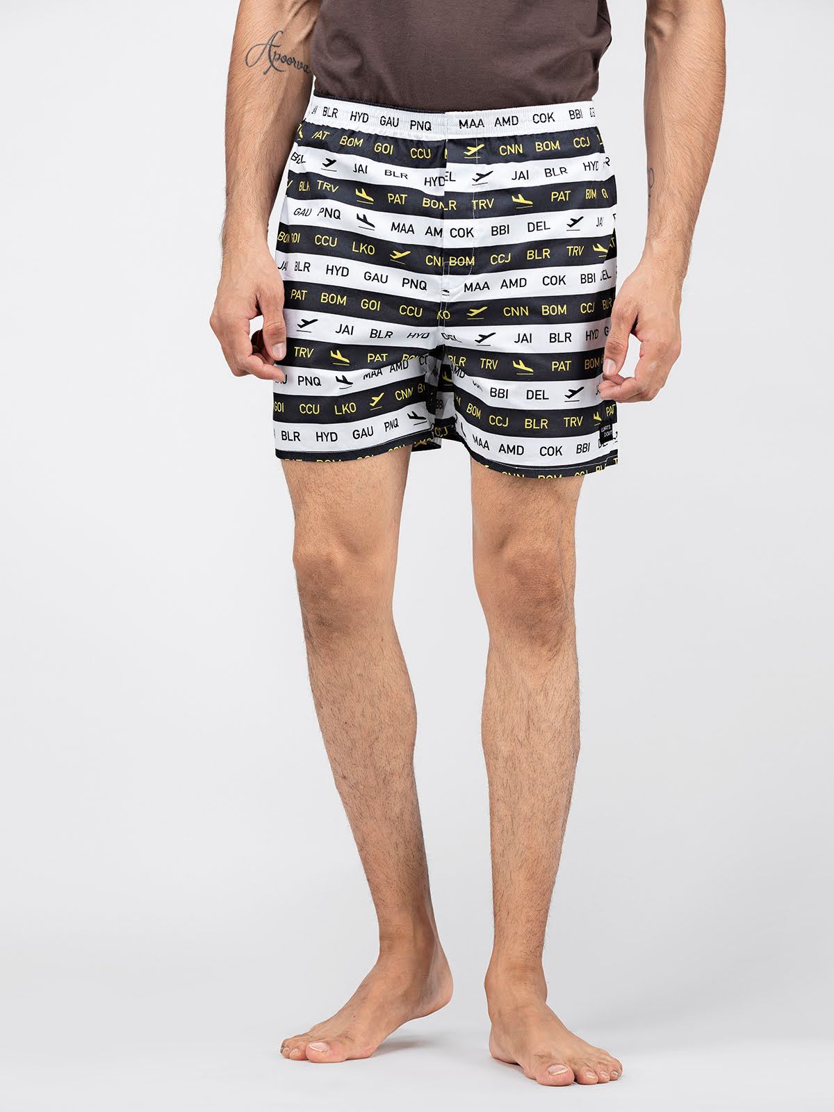 Multicolour Cities Mens Boxers