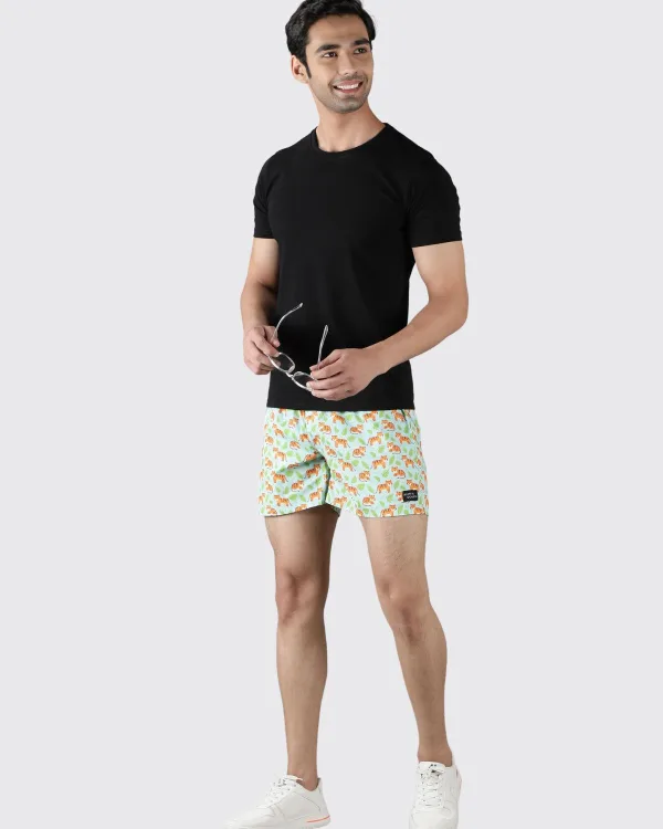 Green Sher Khan Mens Boxers