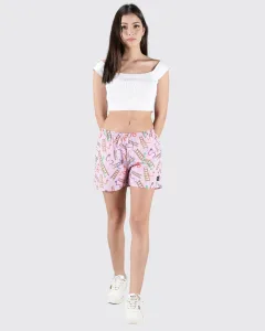 Pink Snakes & Lads Womens Boxers. Whats Down women's printed cotton poplin boxers, waistband detail
