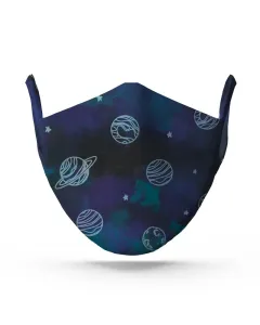 Blue Galaxy Face Mask