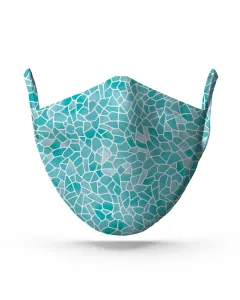 Blue Mosaic Face Mask