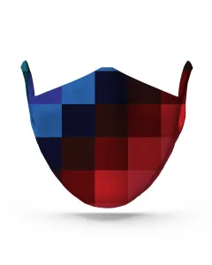 Multicolour Pixels Face Mask
