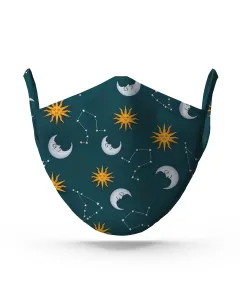 Green Galaxy Face Mask