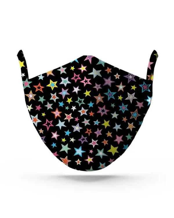 Multicolour Stars Face Mask