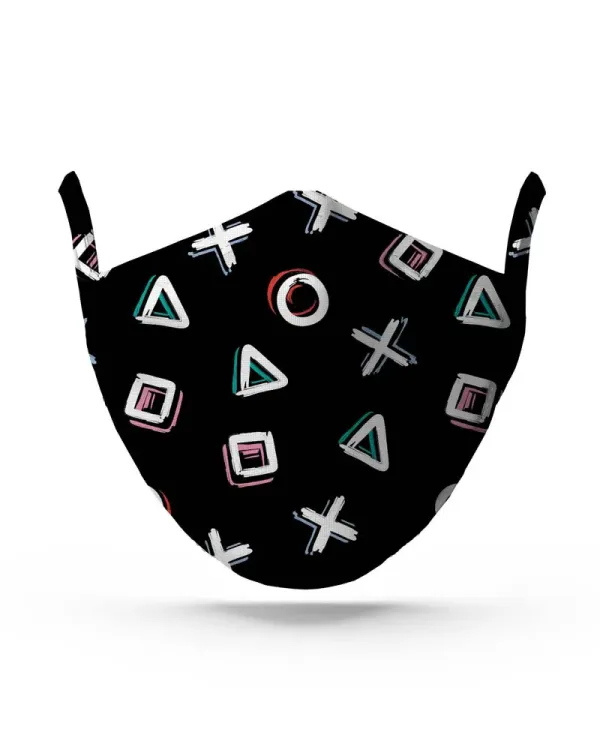 Black Playstation Face Mask