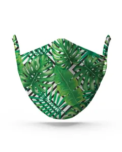Green Tropical Face Mask