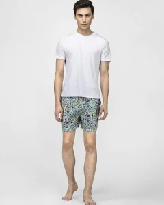 Blue Doodles Mens Boxers. Whats Down men's printed cotton poplin boxers