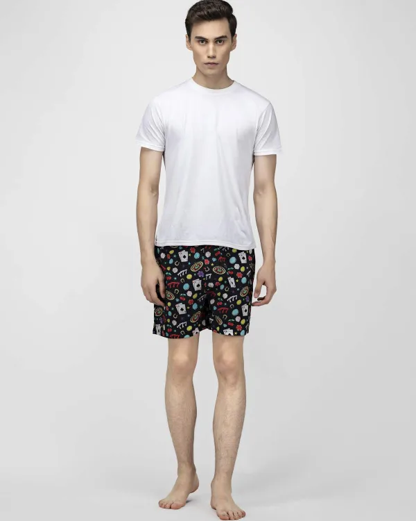 Black Casino Mens Boxers
