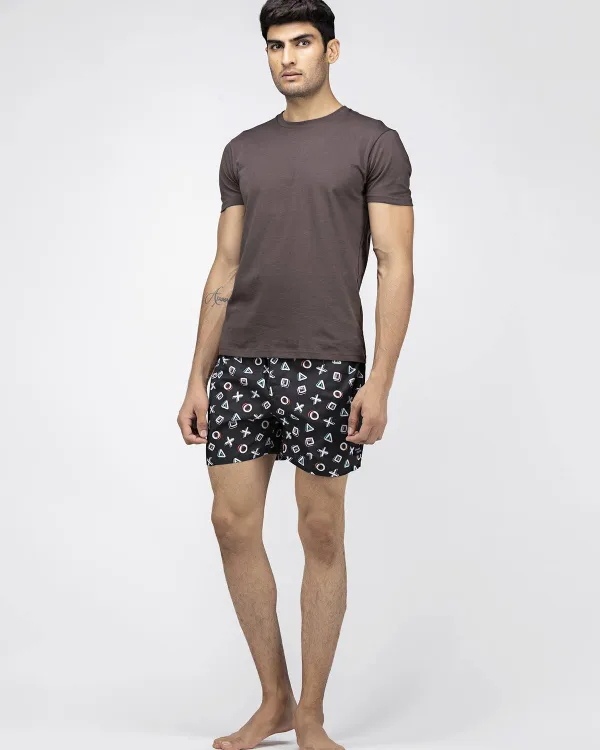 Black Playstation Mens Boxers