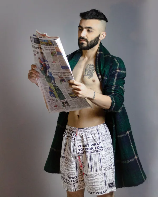 Motivational Quotes Mens Boxers. Whats Down men's printed cotton poplin boxers, print close-up