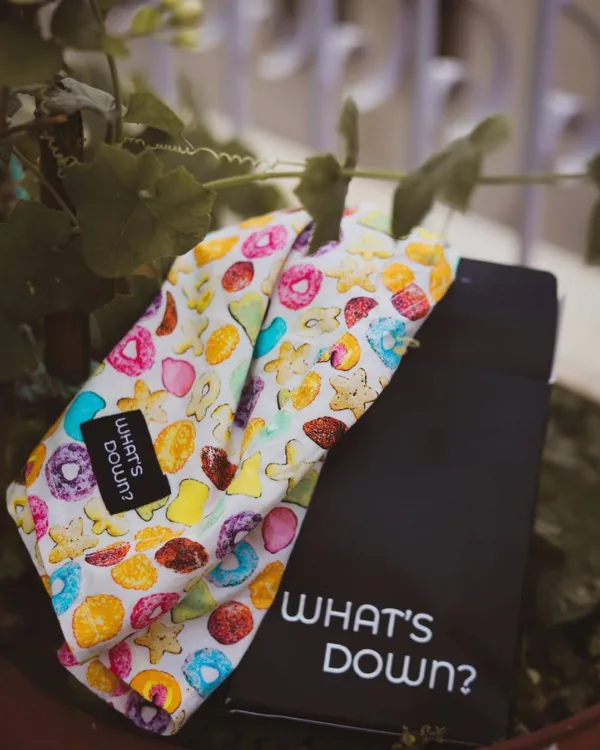 Whats Down packaging with printed boxers. Photo 6